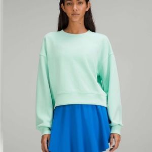 Perfectly Oversized Cropped Crew *Softstreme - Wild Mint